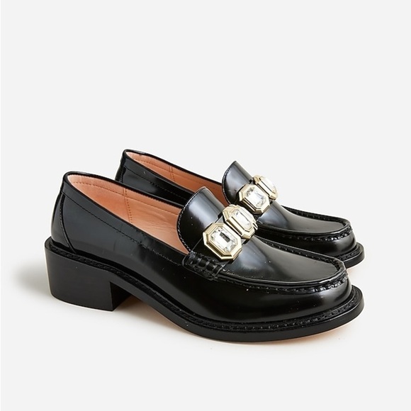 J Crew Jeweled loafers in spazzolato leather BV743